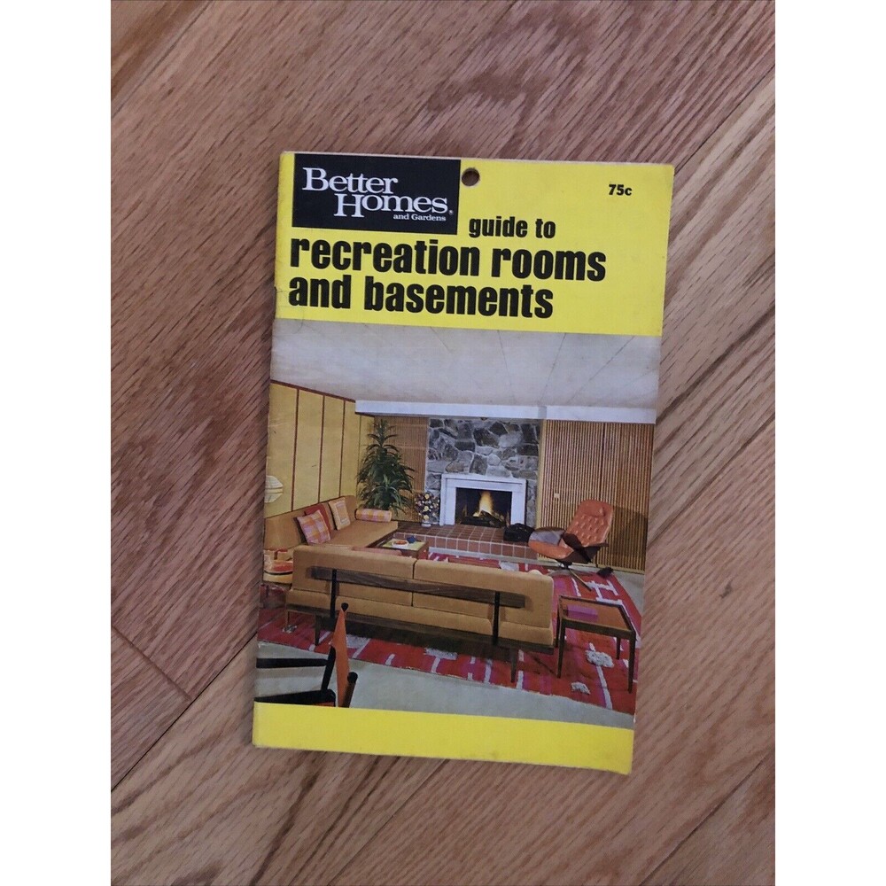 Better Homes and Garden Vintage Guide to Recreation Rooms and Basements 1970's